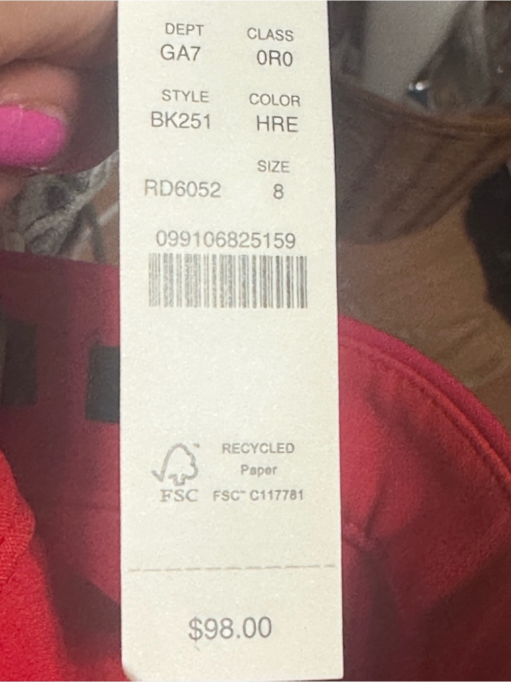 J. Crew Kate Red Slim Ankle Pants Stretch Career Trousers Size 8 - Picture 6 of 7